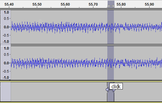 Clicky example waveform view click labelled.png