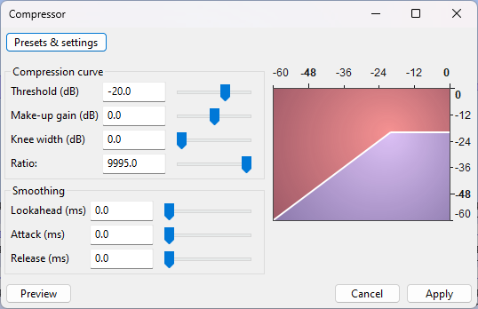 Compressor parameters smoothing editor-no smoothing.png